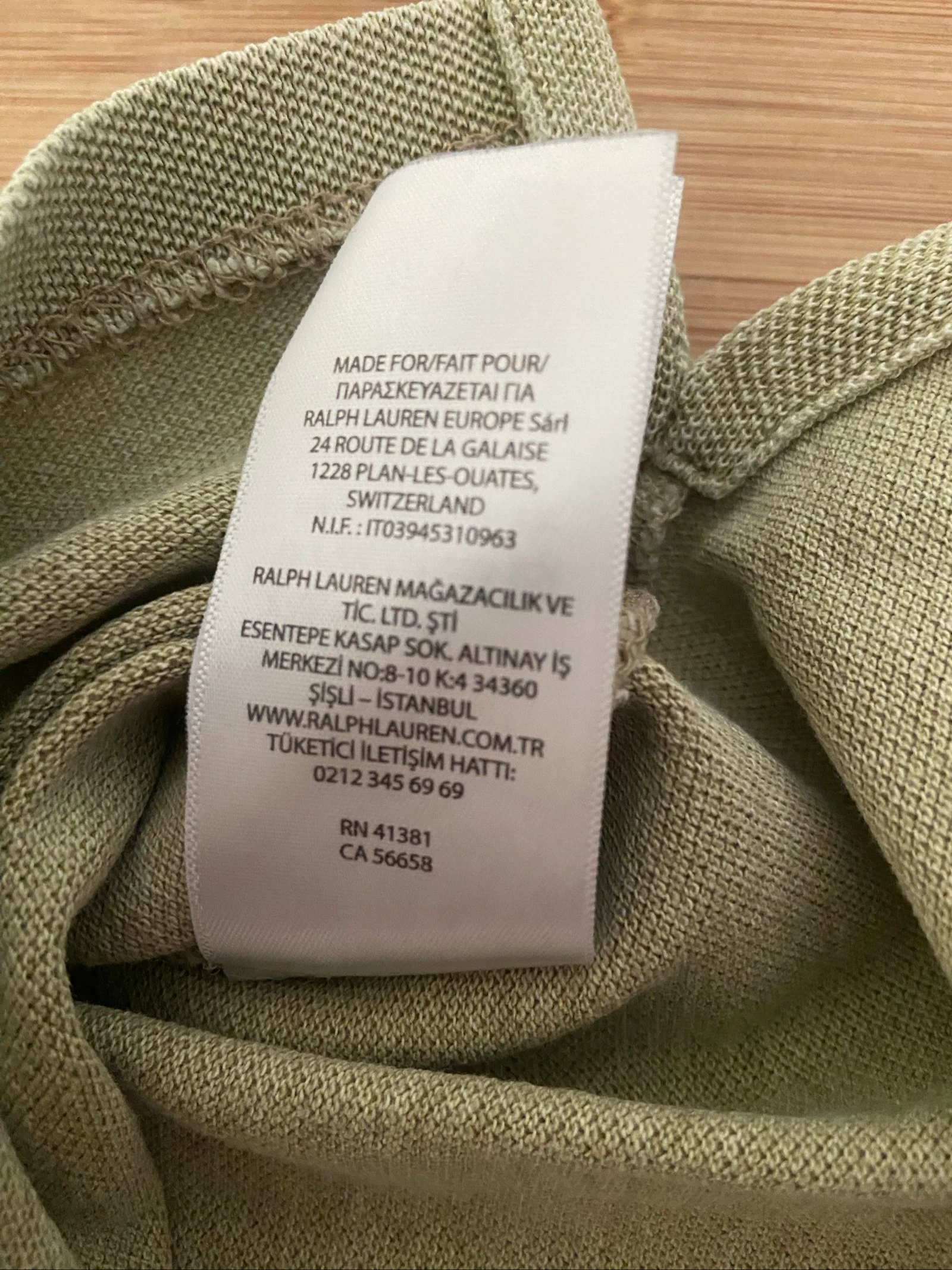 Polo Ralph Lauren Custom Slim Fit – Vert – Taille M  – photo 10